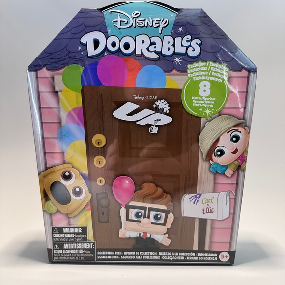 Disney Doorables Pixar UP Exclusive Box Set 8 Figures Carl Ellie Doug Russel NEW - Picture 1 of 11